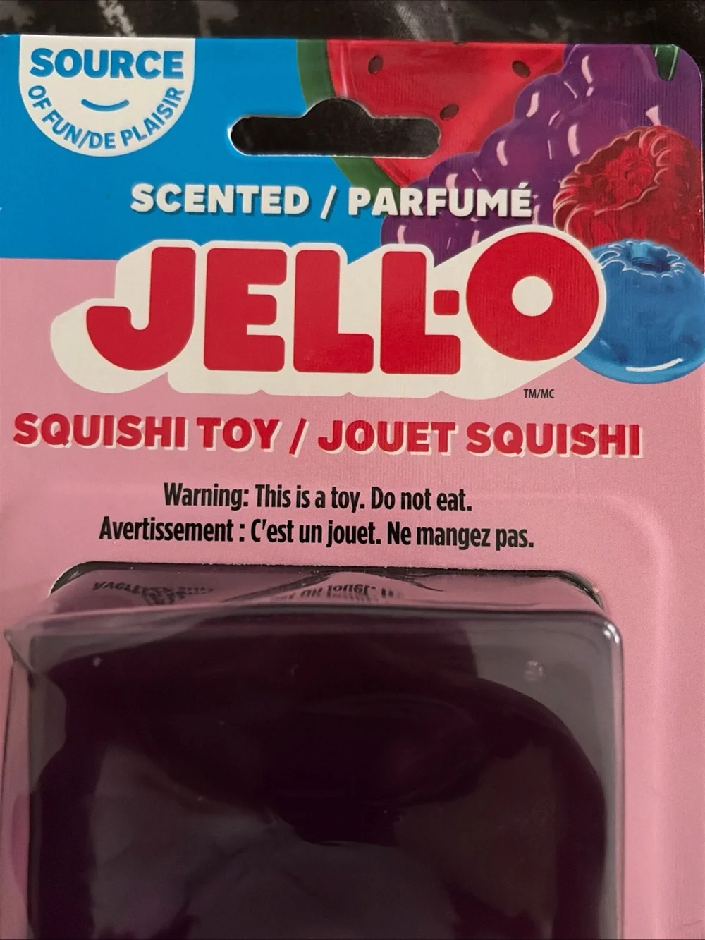 Scented Purple Squish Toy - Kids Stuffed Sensory Toy